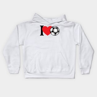 I Love Football Kids Hoodie